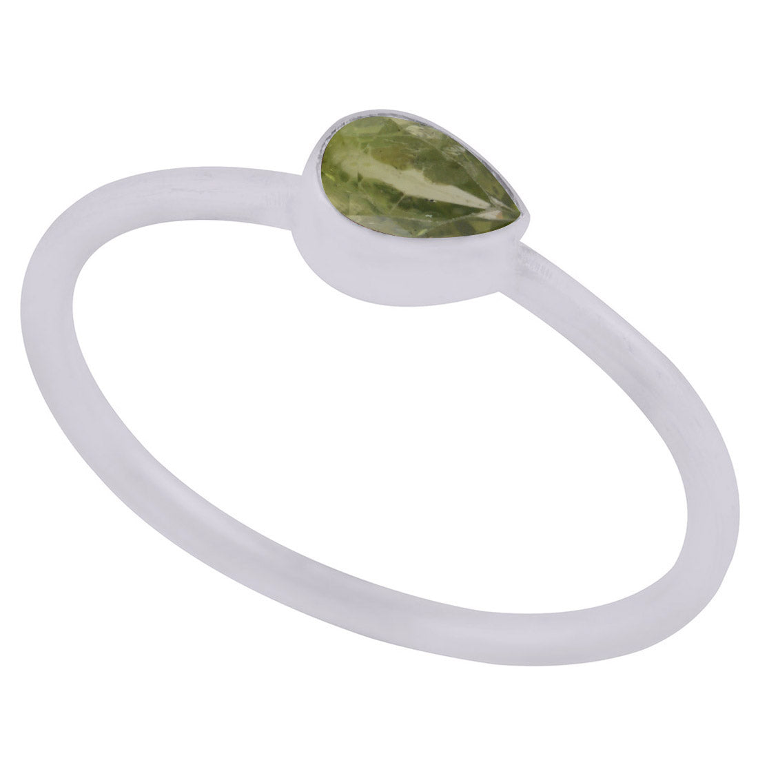 Birthstone Peridot Magnificent Gemstone 925 Sterling Silver Ring