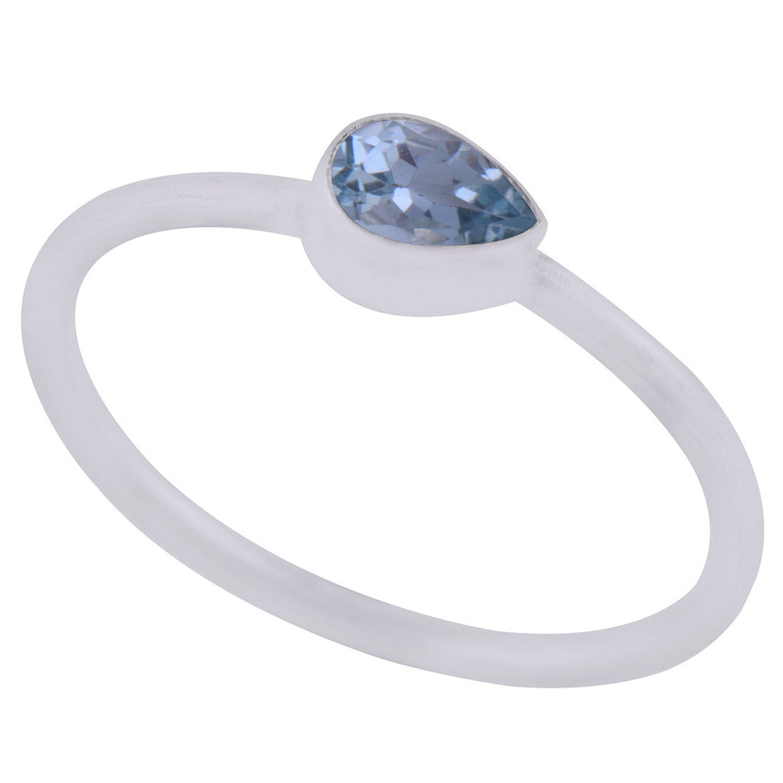 Birthstone Blue Topaz Magnificent Gemstone 925 Sterling Silver Ring (Copy)