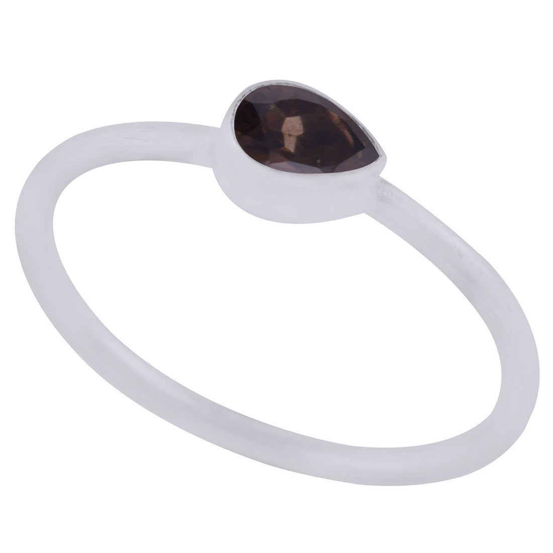 Birthstone Smoky Quartz Magnificent Gemstone 925 Sterling Silver Ring (Copy)